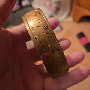 Engraved Bangle Bracelet